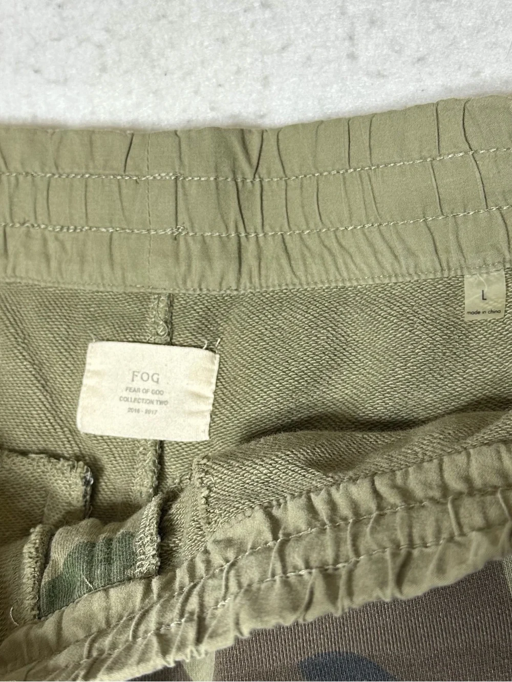 Fear of God FOG Camo Shorts Collection Two 2016-2017 Zipper Pocket Size Large